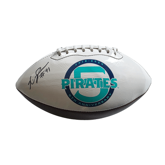 Toby Johnson Signed 5th-Year Anniversary Football